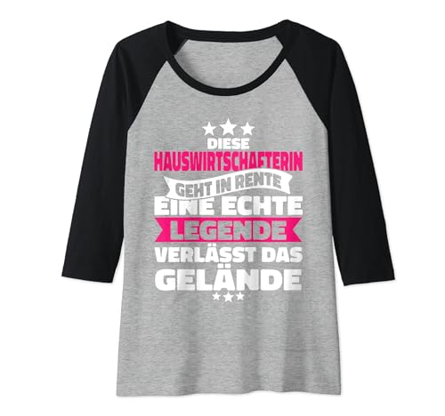 Damen Rentnerin Hauswirtschafterin Rente Spruch Ruhestand Raglan Damen Rentnerin Hauswirtschafterin Rente Spruch Ruhestand Raglan von Hauswirtschafterin Rente Rentnerin Store