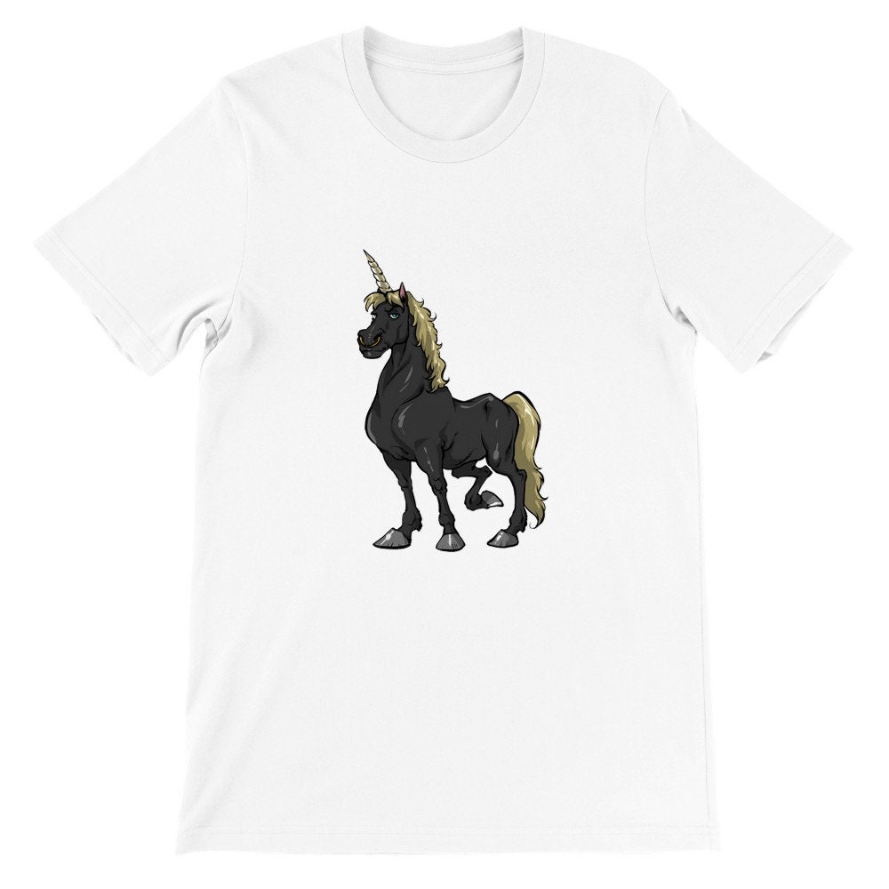 Badass Unicorn - Premium Unisex T-Shirt Mit Rundhalsausschnitt Badass Unicorn - Premium Unisex T-Shirt Mit Rundhalsausschnitt von HautCoutureSwagger