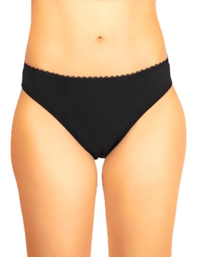 HAUTE PRESSION Mädchen Lilas Culotte menstruelle Classique Avec Dentelle élastique à la, Flux Abondant Taille 16 ans Unterwäsche, Schwarz, Jahre von Haute Pression