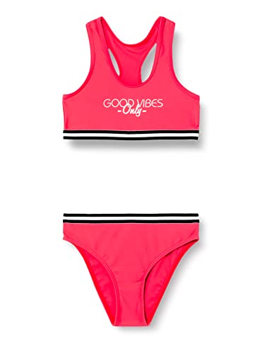 HAUTE PRESSION Mädchen T9053 CO1 Bikini-Set, Corail Fonce, 12 Jahre von Haute Pression