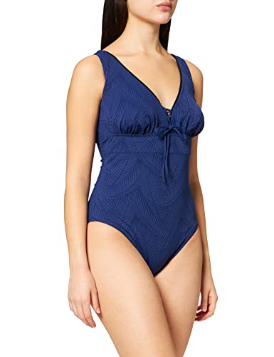 Haute Pression Damen 1p Grande Relief Badeanzug, Bleu, 42 von Haute Pression