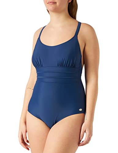 Haute Pression Damen R1003 Badeanzug, Blau/Marineblau, 44 von Haute Pression