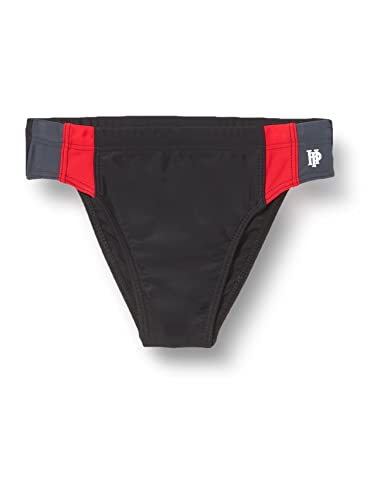 Haute Pression Jungen 515 Schwimm-Slips, Schwarz/Grau/Rot, 12 Jahre von Haute Pression