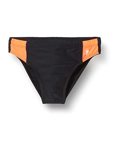 Haute Pression Jungen 516 Schwimm-Slips, Schwarz/Rot/Grau, 10 Jahre von Haute Pression