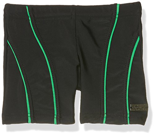 Haute Pression Jungen B19 Badeshorts, Schwarz (Schwarz/Grün), 12 Jahre von Haute Pression