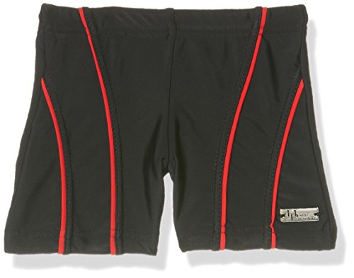 Haute Pression Jungen B19 Badeshorts, Schwarz (Schwarz/Rot), 10 Jahre von Haute Pression