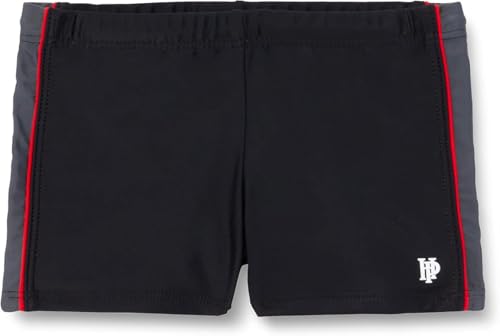 Haute Pression Mädchen B16 Badeshorts, Schwarz (Schwarz/Grau/Rot), 6 Jahre von Haute Pression