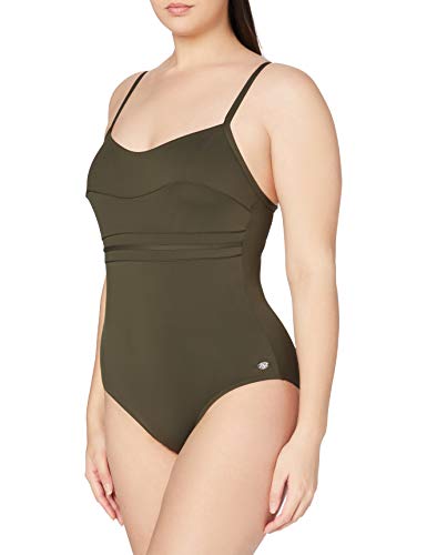 Haute pression A1001 - Maillot de bain une pièce - Uni - Femme - Vert,FR: 46 (Taille faricant: 46) von Haute Pression