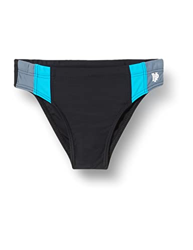 Haute pression Jungen 515 Schwimm-Slips, Schwarz/Grau/Türkis, 14 Jahre von Haute Pression