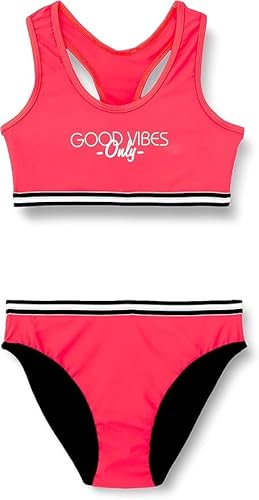 Haute pression Mädchen Diamant Maillot de Bain 2 Pièces Menstruel ADO Zweiteiliger Badeanzug, Rosa, 16 Jahre von Haute Pression