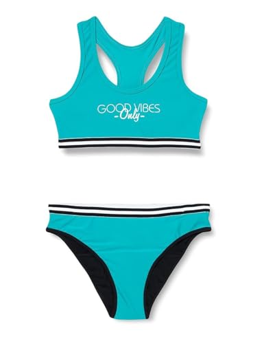 Haute pression Mädchen Diamant Maillot de Bain 2 Pièces Menstruel ADO Zweiteiliger Badeanzug, türkis, 14-16 Jahre von Haute Pression