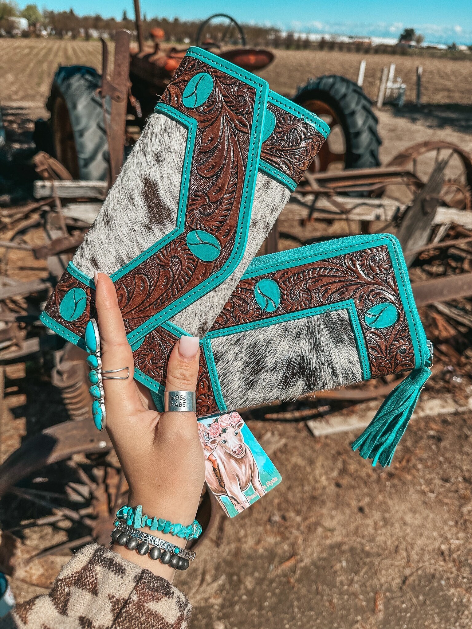 Turquoise Vibes Portemonnaie Von Beth Marie Exclusive von HauteSouthernJewelry