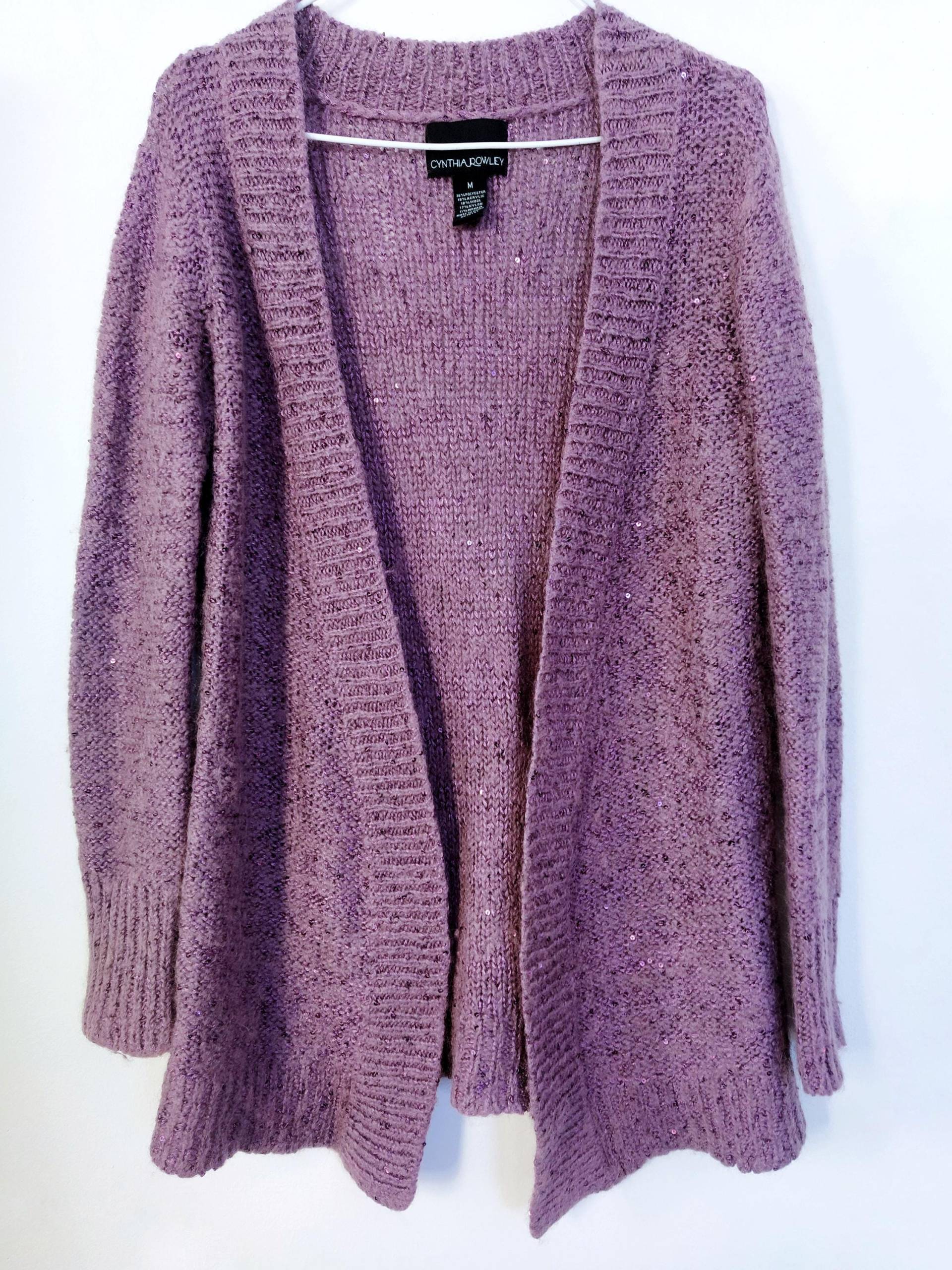Cynthia Rowley Mohairmischung Strickjacke Mit Pailletten Cynthia Rowley Mohairmischung Strickjacke Mit Pailletten von HauteVaultStore