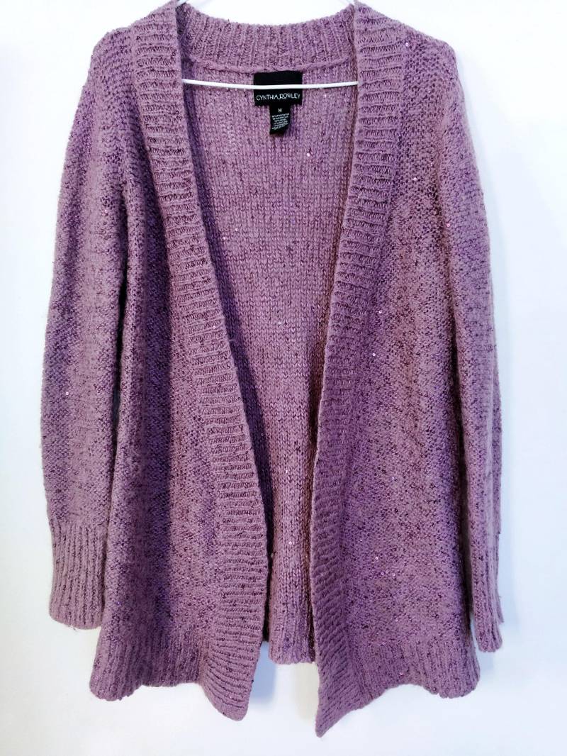 Cynthia Rowley Mohairmischung Strickjacke Mit Pailletten Cynthia Rowley Mohairmischung Strickjacke Mit Pailletten von HauteVaultStore