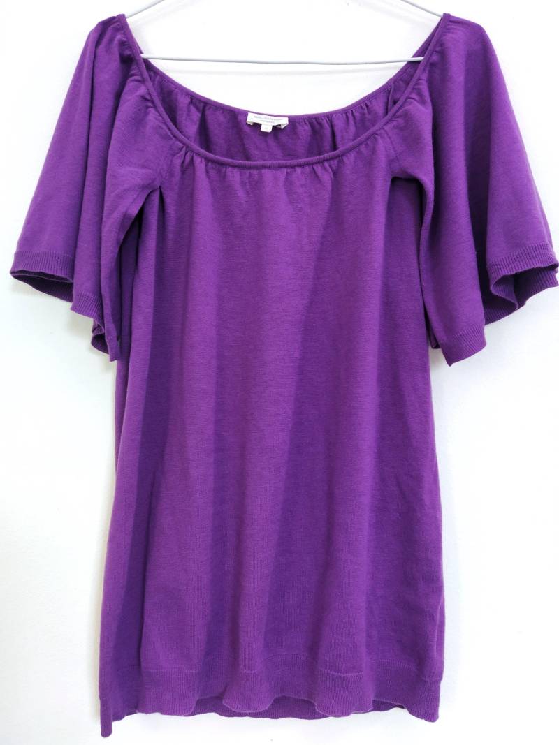 Schmetterlingsärmel Vintage Kaschmirmischung Bluse von HauteVaultStore