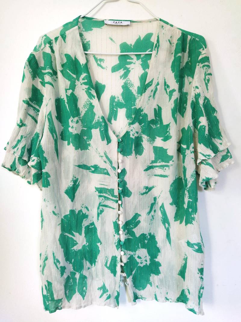 Vintage Bluse Aus Seidenmischung von HauteVaultStore
