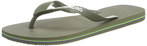 Havaianas Unisex Brasil Logo Flip Flops, Grün, 37/38 EU von Havaianas