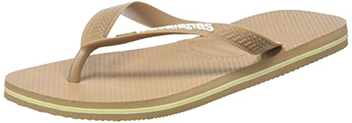 Havaianas Unisex Brasil Logo Flipflop, Rose Gold, 33/34 EU von Havaianas