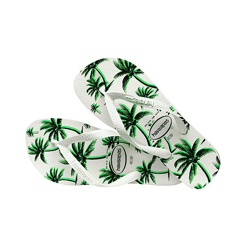 Havaianas Aloha Herren Flip-Flop Whitewhitegreen, Weiß/Grün., 45/46 EU von Havaianas