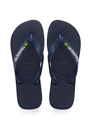 Havaianas Unisex-Erwachsene Brasil Logo Zehentrenner, Blau (Navy Blue), 33/34 EU von Havaianas