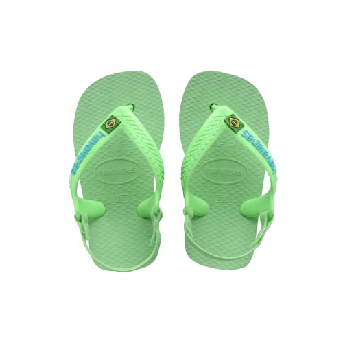 Havaianas Unisex Baby Brasil Logo Ii Flip-Flop, Grüner Garten, 8/9C von Havaianas