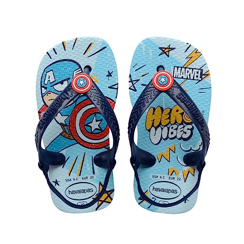 Havaianas Unisex Baby Marvel Flipflop, Blue Water, 21 EU von Havaianas