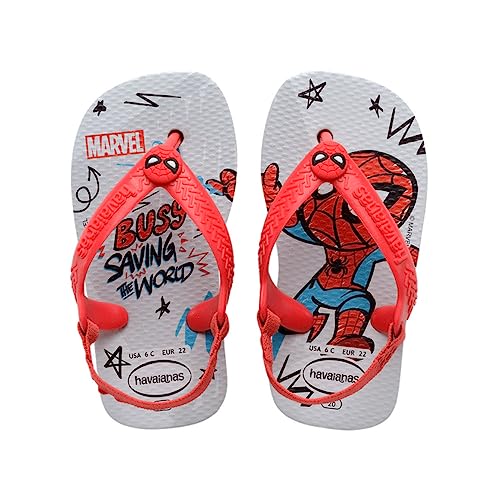 Havaianas Unisex-Baby-Marvel-Flipflop, Eisgrau, 19 EU von Havaianas