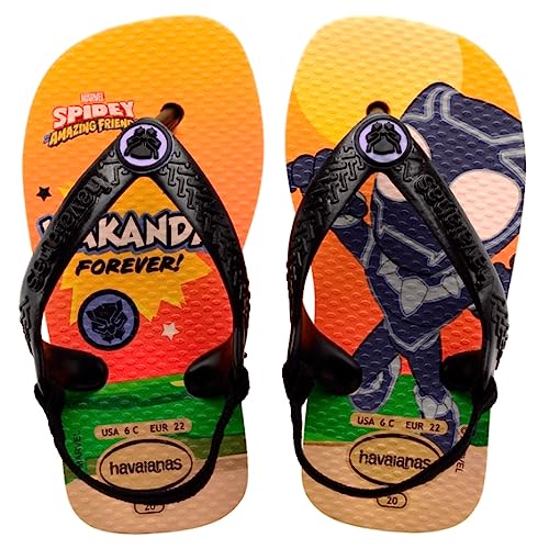 Havaianas Unisex Kinder Baby Marvel Flipflop, Gelb (Pop Yellow), 20 EU von Havaianas