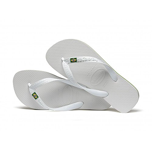 Havaianas Unisex Brasil Flip Flops, Weiß, 41/42 EU von Havaianas