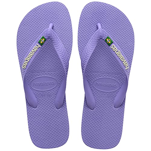 Havaianas - Brasil Logo, ikonische, bequeme und langlebige Badelatschen mit Brasilien- Flagge und rutschfester Sohle mit farbigen Streifen, Unisex-Erwachsene von Havaianas