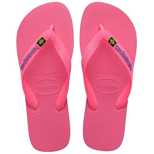 Havaianas Unisex Kinder Brasil Logo (Mini Me) Zehentrenner, Crystal Rose, 25/26 EU von Havaianas