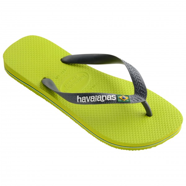 Havaianas - Brasil Logo - Sandalen Gr 35/36;37/38;39/40;41/42;43/44;45/46 blau;grau;oliv;orange;schwarz von Havaianas