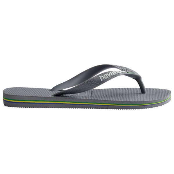 Havaianas - Brasil Logo - Sandalen Gr 35/36 grau von Havaianas