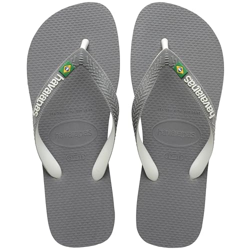 Havaianas Brasil Mix Flip Flops Unisex, Grau/Weiß, 39/40 EU von Havaianas