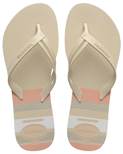 Havaianas Damen Elegance Print Flip-Flop, Beige, 36/37 EU, beige, 35/36 EU von Havaianas