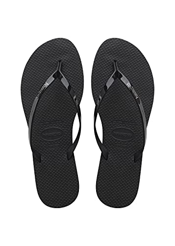 Havaianas Damen You Metallic Flip flops, Black, 35/36 von Havaianas