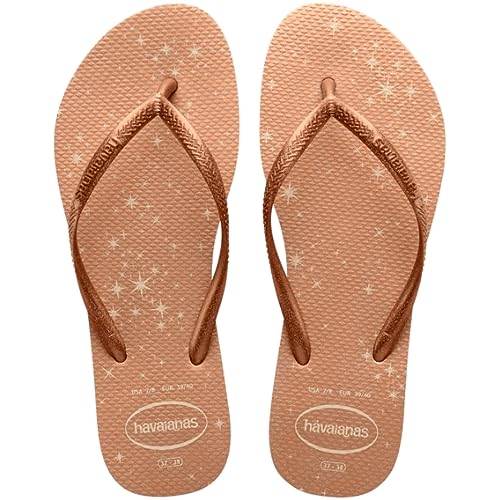 Havaianas Slim Gloss Flip Flops Damen, Beige, 39/40 EU von Havaianas