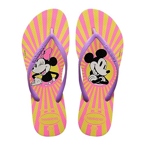 Havaianas – Slim Disney Stylish, bequeme, leichte und stilvolle Badelatschen, Disney-Designs, schmale Riemen und rutschfeste Sohle, Damen von Havaianas