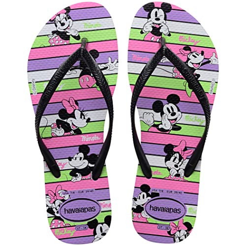 Havaianas – Slim Disney Stylish, bequeme, leichte und stilvolle Badelatschen, Disney-Designs, schmale Riemen und rutschfeste Sohle, Damen von Havaianas