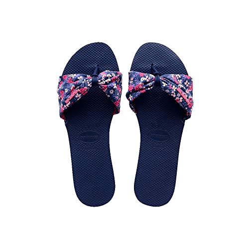 Havaianas Damen Saint Tropez Print Sandale, marineblau, 11.5/13 UK von Havaianas