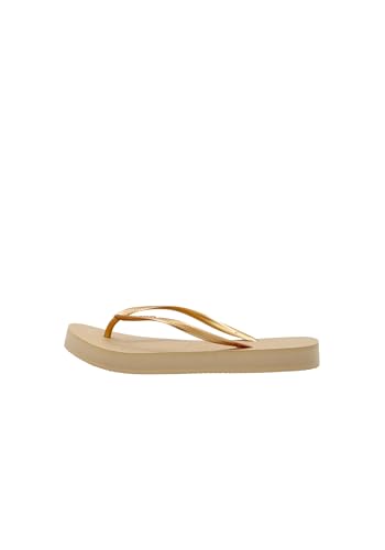 Havaianas Damen Slim Flatform Flip-Flop, goldfarben, 3/4 UK von Havaianas