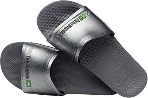 Havaianas Old Slide Brasil Unisex-Sandale, New Graphite, 5 UK von Havaianas