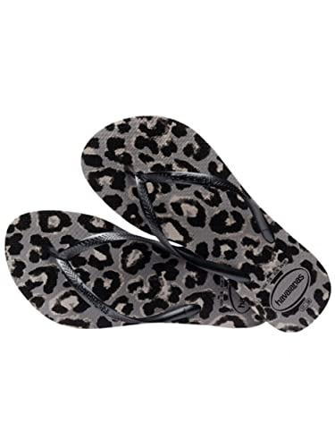 Havaianas Damen Slim Animals Flip Flops, Old Steel Grey Grey, 35/36 EU von Havaianas