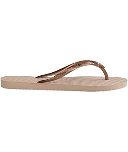 Havaianas Damen Slim Crystal Glamour Swarovski Flip-Flops, Rosengold / Metallisches Rosengold 35/36 EU von Havaianas