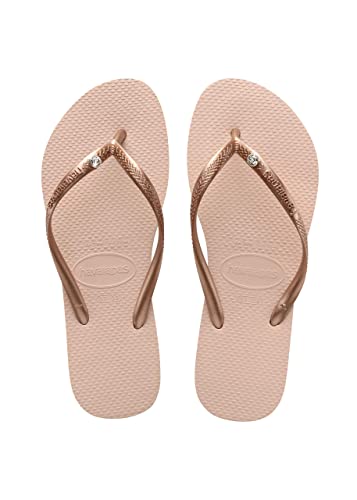 Havaianas Damen Slim Crystal Glamour Swarovski Flip flops, Ballettrose 33/34 EU von Havaianas