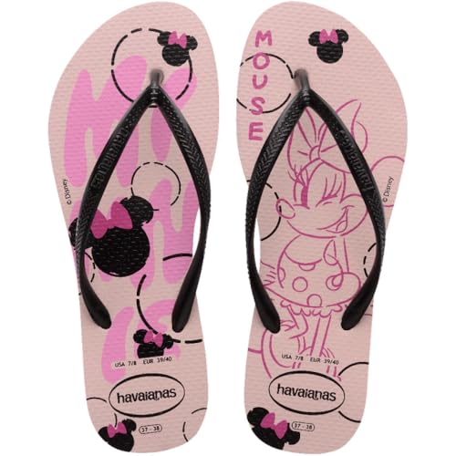 Havaianas – Slim Disney Stylish, bequeme, leichte und stilvolle Badelatschen, Disney-Designs, schmale Riemen und rutschfeste Sohle, Damen von Havaianas