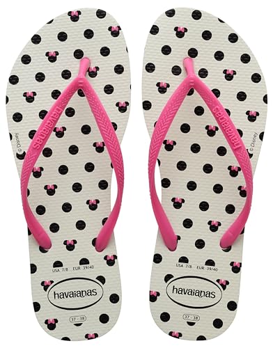 Havaianas Damen Slim Disney Flip-Flop, Weiß/Pink Flux, 35 EU, Weiß Rosa Flux, 34 EU von Havaianas