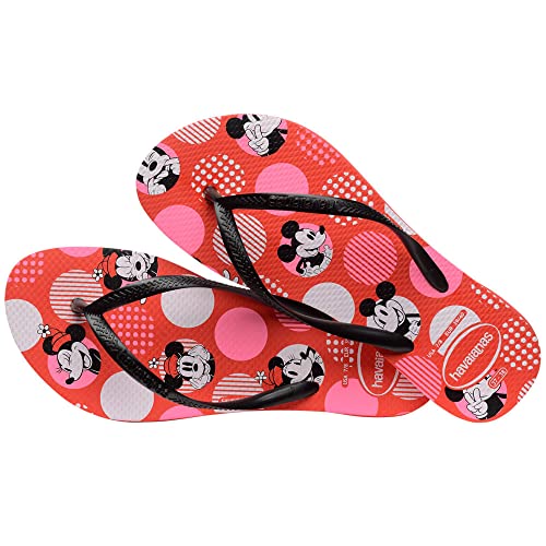 Havaianas Damen Slim Disney Flipflop,Rot Zerquetscht / Schwarz,35/36 EU von Havaianas