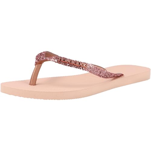 Havaianas Damen Slim Glitter Flourish Zehentrenner,Rosa (Golden Blush),39/40 EU von Havaianas