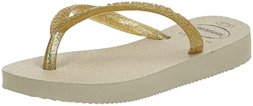 Havaianas Damen Slim Glitter Gloss Flip flops, Sandgrau 37/38 EU von Havaianas